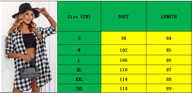 2024 Winter Loose Long Sleeve Doll Collar Plaid Overshirt