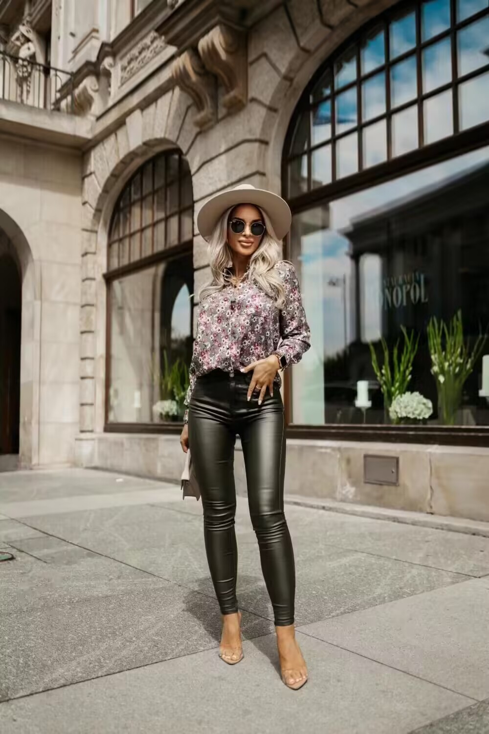 2024 Printing Lapel Shirt Commuter Top